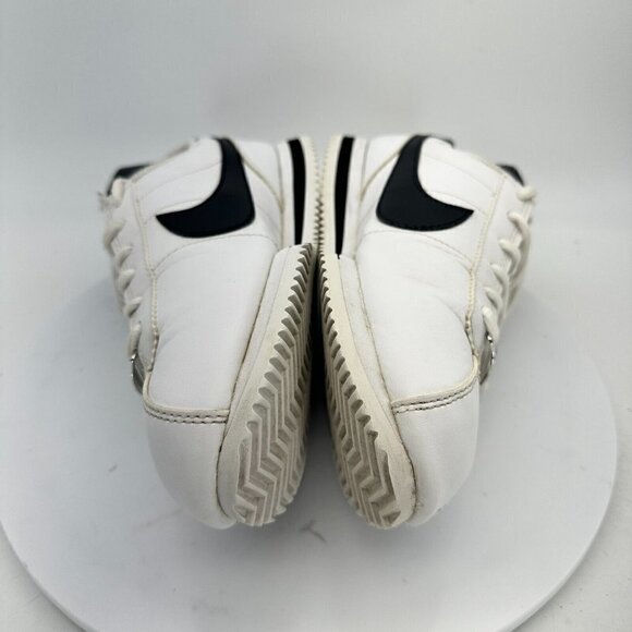 Nike Classic Cortez Leather White Black Youth Shoes 904764-102 Size 6.5Y EU 39 - Picture 9 of 14